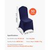 Poťahy na stoličky 50 ks, polyester-spandex, do 20.08×17.72×37.4 in