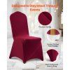 Poťahy na stoličky 50ks bordové polyester-spandex 20.08×17.72×37.4 inch