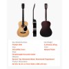 Akustická dreadnought gitara 39 in / 990.6 mm prírodná, set s obalom