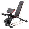 Lavička nastaviteľná 800lbs, s biceps opierkou a nožným extenzorom
