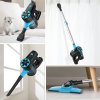 YISORA N3 Cordless Vacuum Cleaner, 17kPa Powerful Suction, 0.7L Dust Cup, 40min Runtime, 2200mAh Capacity, 70dB Noise Level, Light Blue
