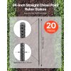 Kolíky do zeme 609,6 mm / 24-inch, priemer 0.47 in, pozinkované, 20 ks