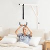 Trapez pri posteli, výškovo nastaviteľný, 2 kolieska, nosnosť 350LBS