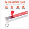 Stropná koľajnica na závesy 9.9 ft/3 m samolepiaca bez vŕtania biela