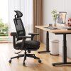NEWTRAL MagicH-BP Ergonomic Chair with Detachable Workstation Desktop, Auto-Following Backrest, Adaptive Lower Back Support, Adjustable Armrest Headrest - Black