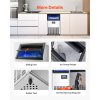 Výrobník ľadu 100lb/24h, zásobník 33lb, 45 kociek/15min, led displej