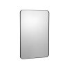 Nástenné zrkadlo 0.15" 24"×36" hliníkový rám, ochranná fólia, z-držiak