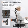 NEWTRAL MAGICH002 Ergonomic Chair with Detachable Workstation Desktop, Auto-Following Backrest, Adaptive Lower Back Support, Adjustable Headrest Seat Depth, 4D Armrest Recliner, 3 Positions to Lock