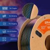 ERYONE Burnt Titanium Rainbow PLA Filament 1kg, Galactic (Green & Blue & Rose Red)