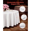 Kruhové obrusy 10 ks, Ø 90 Inches, polyester, odolné proti škvrnám