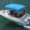 Bimini na čln 600D polyester hliníkový rám 96"L×(73"-78")W×54"H