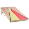 Hra cornhole 4×2 ft, masívne drevené dosky, 8 vakov, s rukoväťou