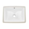 Zapustené keramické umývadlo 400×305 mm obdĺžnikové s prepadom