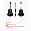 Akustická dreadnought gitara 41 in/1041.4 mm čierna, pre dospelých