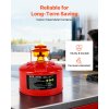 Kanister na benzín 9,5 l typ 1 červený, oceľ, nerezový tlmič