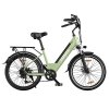 ESKUTE C100 Electric Bike, 250W Motor, 36V 10.4Ah Battery, 26*1.75" Tires, 25km/h Max Speed, 50-60km Range, Mechanical Disc Brakes, SHIMANO 7 Speed - Green