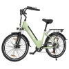ESKUTE C100 Electric Bike, 250W Motor, 36V 10.4Ah Battery, 26*1.75" Tires, 25km/h Max Speed, 50-60km Range, Mechanical Disc Brakes, SHIMANO 7 Speed - Green