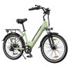 ESKUTE C100 Electric Bike, 250W Motor, 36V 10.4Ah Battery, 26*1.75" Tires, 25km/h Max Speed, 50-60km Range, Mechanical Disc Brakes, SHIMANO 7 Speed - Green