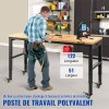Pracovný stôl 122×51×104 cm, výška 79–104 cm, nosnosť 720 kg
