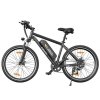 ESKUTE M100 Electric Bike, 250W Brushless Motor, 36V 10.4Ah Removable Battery, 27.5*1.95' Tires, 25km/h Max Speed, 30-55km Range, Disc Brakes, SHIMANO 7-speed, Front Suspension - Black