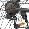 ESKUTE M100 Electric Bike, 250W Brushless Motor, 36V 10.4Ah Removable Battery, 27.5*1.95' Tires, 25km/h Max Speed, 30-55km Range, Disc Brakes, SHIMANO 7-speed, Front Suspension - Black