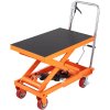 Hydraulický zdvíhací stôl 1100 lbs, zdvih 35.4", manuálny, 4 kolesá