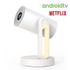 [Netflix & Android TV Certifie] ETOE Starfish Projector, Android TV 11.0, Dolby Digital, Touch Night Light, 140° Rotation, 300 ANSI, 4K Decoding, Auto Keystone Correction, Built-in Chromecast, 5W Speaker