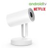 [Netflix & Android TV Certifie] ETOE Starfish Projector, Android TV 11.0, Dolby Digital, Touch Night Light, 140° Rotation, 300 ANSI, 4K Decoding, Auto Keystone Correction, Built-in Chromecast, 5W Speaker