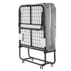 Skladacie lôžko 31 in × 75 in, 5 in matrac, pamäťová pena, kovový rám