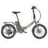 FAFREES F20 Light Folding City E-bike 20*1.95 Inch Tire 36V 250W Motor 25Km/h Max Speed 14.5Ah Battery Shimano 7-Speed Gear IPX4 Waterproof - Green