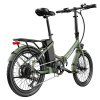 FAFREES F20 Light Folding City E-bike 20*1.95 Inch Tire 36V 250W Motor 25Km/h Max Speed 14.5Ah Battery Shimano 7-Speed Gear IPX4 Waterproof - Green