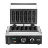 Vafľovač na tyčinky 6PCS 1500W nepriľnavý, regulácia teploty a času
