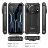FOSSiBOT F101P Rugged Smartphone, 4GB+64GB, AI Triple Camera, 123dB Speaker, MediaTek Helio P22 Octa-Core, 10600mAh Large Battery, Fingerprint/Face Unlock, 5.45 inch HD+ IPS Screen, Android 13.0 - Black