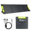 FOSSiBOT SP110 110W Foldable Solar Panel, 26% High Conversion Efficiency, Back Contact Cells, ETFE Coating, Multiple DC & USB Outputs, IP67 Waterproof for Outdoor/RV/Camping/Emergency