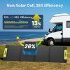 FOSSiBOT SP110 110W Foldable Solar Panel, 26% High Conversion Efficiency, Back Contact Cells, ETFE Coating, Multiple DC & USB Outputs, IP67 Waterproof for Outdoor/RV/Camping/Emergency