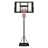 Prenosný basketbalový stojan s kolieskami, s výškou 1.35–3.05 m
