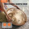 Handpan bubon 55.9cm 9 tónov d-moll oceľový s paličkami pre dospelých