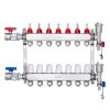Rozdeľovač podlahového vykurovania 7-odbočný 1.27 cm pex s ventilmi
