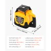 Rotačný laserový nivelátor červený lúč 984 ft dosah, 360°, statív