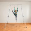 Stojan pre aerial silk a swing, nosnosť 140.6 kg, nastaviteľný nerez
