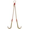 V-bridlový ťažný reťaz 5/16 in × 2 ft, trieda 80, 9260 lbs, s hákmi
