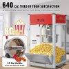 Popcornovač 1440W, 12 Oz kotlík, 80 šálok na dávku, temperované sklo