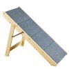 Drevené schody pre psa 2v1 skladacie, rampa, 4 stupne, do 150 lbs
