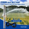 Ponorné studňové čerpadlo 2200W 9.8 m³/h 144 m 9.1 m, nerez, IP68