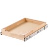Výsuvný organizér do skrinky 14"×21" s tlmením, drevený výsuv