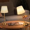 Bezdrôtová stolná lampa 2 ks 5200mAh 3 stupne jasu 2700–3000K zlatá