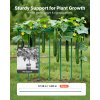 Záhradné tyče na rastliny 50 ks, 1455 mm, plast. kov, s hrotom a nopmi