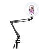 130392 puluz stolny stojan na rameno s 26 cm led vlogging ring pkt3090b