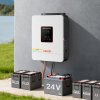 Hybridný solárny menič 3000W 24V→230V čistá sínusová, 80A MPPT