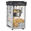 Stroj na popcorn s kotlom 0,2 kg, 800 W, 48 porcií, stolný, čierny
